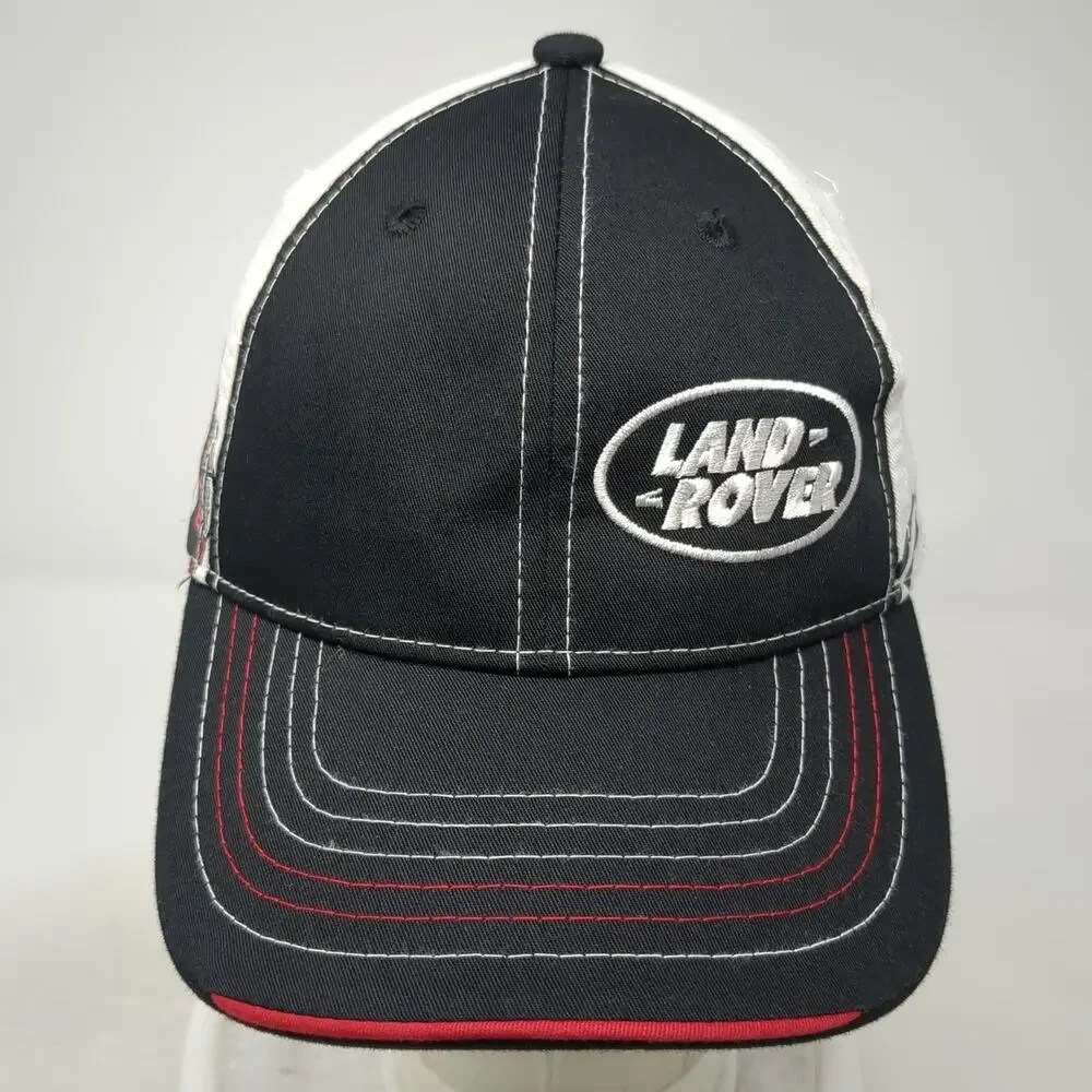 AJM International Baseball Cap Black White One Size Land Rover RPM Racing Hat - Picture 2 of 11